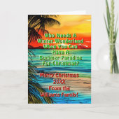 変更文字、誰が冬のワンダーランド、楽園を必要とする カード (正面)