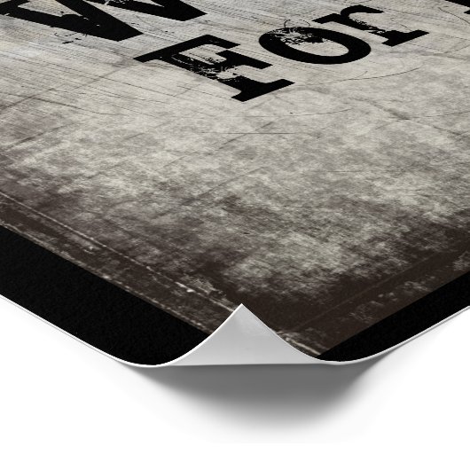 変更文字- Don't Wish for It Work for It ポスター (角)