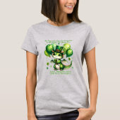 変更文字、St patricks dayのドラゴンズShamrocks Tシャツ (正面)