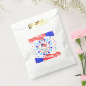 変更文字USAフラグ独立日7月4日 フェイバーバッグ (封をした状態)