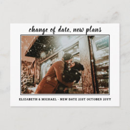 変更日新しいプランBUDGET写真結婚の ポストカード
