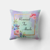 変更祖母の名前文字Abuela用に予約 クッション (裏面)