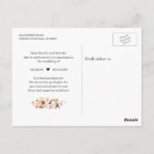 変更秋の金ゴールドフローラ ポストカード (裏面)