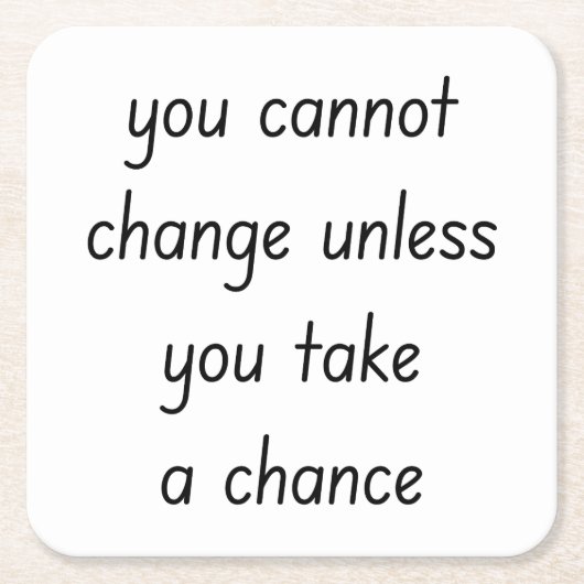 変更紙コースター スクエアペーパーコースター (正面)