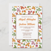 変更葉秋の結婚式 招待状 (正面)