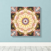 変更2キャンバスプリントのハートからのマンダラ キャンバスプリント (インサイチュ (ウッドフロア))
