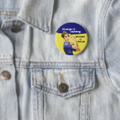 "変更"はMcCainサラ・ペイリン氏08の選挙を来ています 缶バッジ (インサイチュ)