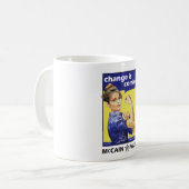 "変更"はMccain/Palinの共和党を来ています コーヒーマグカップ (正面左)