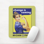 "変更"はMccain/Palinの共和党を来ています マウスパッド (マウス)