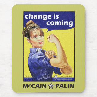 "変更"はMccain/Palinの共和党を来ています マウスパッド