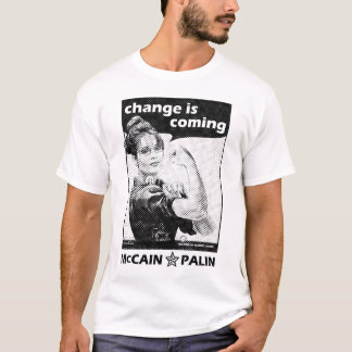 "変更"はMcCain/Palinの共和党を来ています Tシャツ