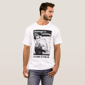 "変更"はMcCain/Palinの共和党を来ています Tシャツ (正面フル)