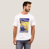 "変更"はMcCain/Palinの共和党を来ています Tシャツ (正面フル)