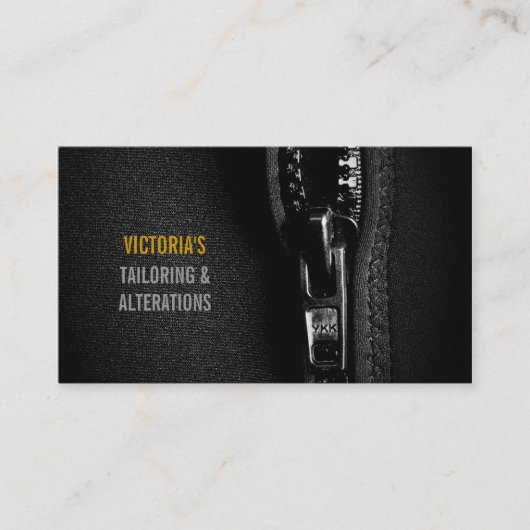 変更、テーラー、テーラー、シームストレス 名刺 (正面)