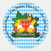 変更/削除文字追加その他の詳細Octoberfest ラウンドシール (正面)