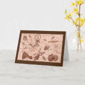 変更，折り畳みグリーティングカード カード (黄色い花)