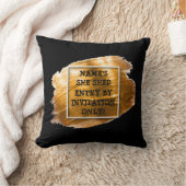 [変更]文字[名前を追加] [シェッド金ゴールドブラシストローク]    クッション (ブランケット)