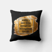 [変更]文字[名前を追加] [シェッド金ゴールドブラシストローク]    クッション (裏面)