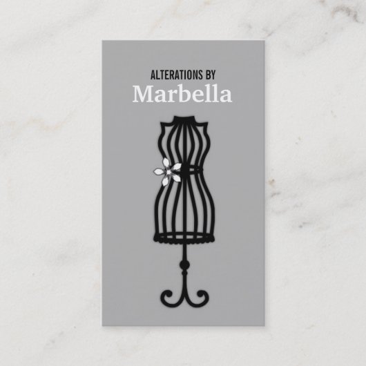 変更、衣服、テーラー、シームストレスヴィンテージ 名刺 (正面)