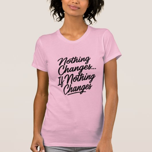'変更' Tシャツ (正面)