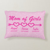 変更Add Children Names Date Mom Boho Arrow アクセントクッション (裏面)