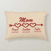 変更Add Children Names Date Mom Boho Arrow アクセントクッション (正面)