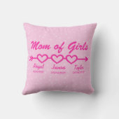 変更Add Children Names Date Mom Boho Arrow クッション (裏面)