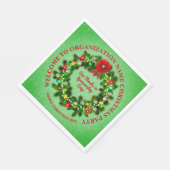 変更ALL文字団体や組織クリスマスランチ スタンダードランチョンナプキン (角)