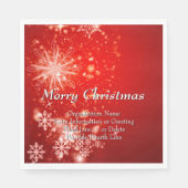 変更ALL文字団体や組織クリスマスランチ スタンダードランチョンナプキン (正面)