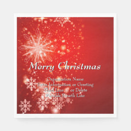 変更ALL文字団体や組織クリスマスランチ スタンダードランチョンナプキン