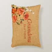 変更any文字おばあちゃんエスト祖母ベージュベビー アクセントクッション (正面(垂直))