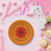 変更ANY文字ディアデロスミュートスレッド – オレンジ7" ペーパープレート (パーティー)