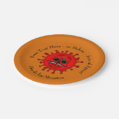 変更ANY文字ディアデロスミュートスレッド – オレンジ7" ペーパープレート (アングル)