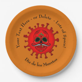 変更ANY文字ディアデロスミュートスレッド – オレンジ9" ペーパープレート