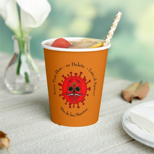 変更ANY文字ディアデロスミュートスレッド – オレンジ 紙コップ (インサイチュ)