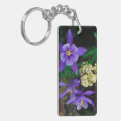 変異オダマキ（植物）野草 キーホルダー (正面左)