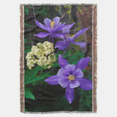 変異オダマキ（植物）野草 スローブランケット (正面縦)