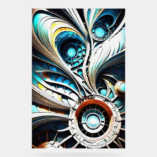 変異型5アクリル標識 アクリルサイン (正面)