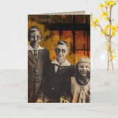 変種のためのハロウィンカード! カード (黄色い花)