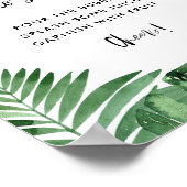 変色熱帯葉スワーミモザバーシンボルや象徴 ポスター (角)