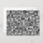 変色白黒タイルパターン ポストカード (正面/裏面)