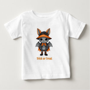 変装したかわいいハロウィーン動物 トドラー ベビーTシャツ