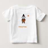 変装したかわいいハロウィーン動物 | トドラー ベビーTシャツ (裏面)