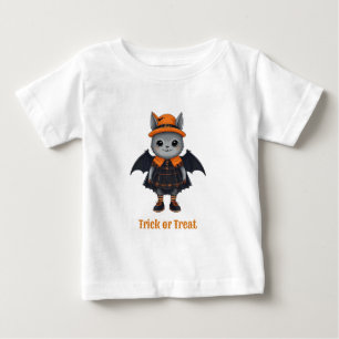 変装したかわいいハロウィーン動物 トドラー ベビーTシャツ
