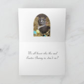 変装したイースターバニー カード (内部)