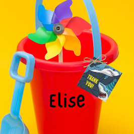 変装したサメの子誕生日 フェイバータグ