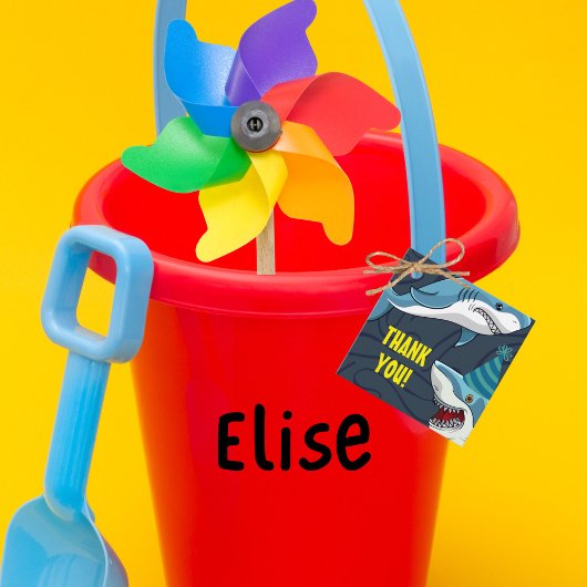 変装したサメの子誕生日 フェイバータグ