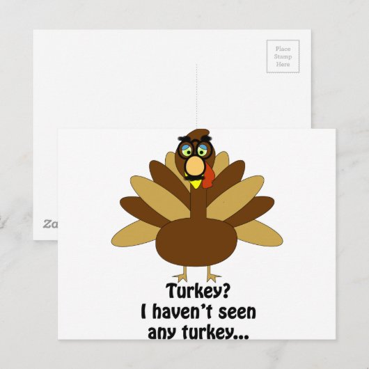 変装したトルコ ポストカード (正面/裏面)