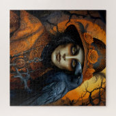 変装した不気味なハロウィーンの動物 ジグソーパズル (横)