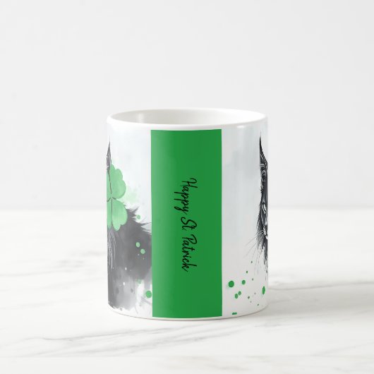 変装した幸運な動物 – 聖パトリックの日のおもしろい コーヒーマグカップ (中央)